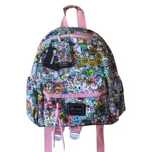 Tokidoki Mini Backpack Bright Character Print Sunflowers New With Tags Kidcore